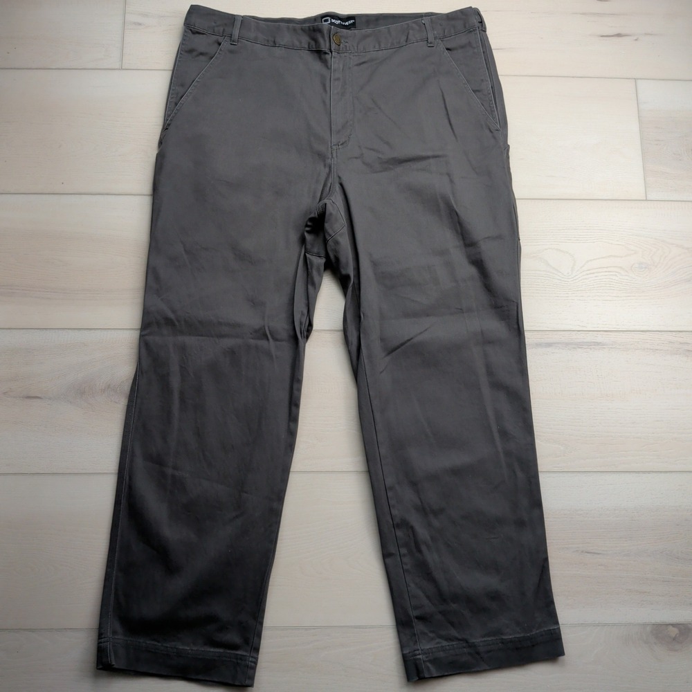 SCOTTeVEST Flex Cargo Pant Mens 40x30 Grey 10-Pocket Travel Tactical Relaxed Fit